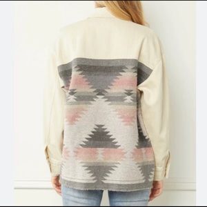 NWT Entro Boho Button Down Shacket
